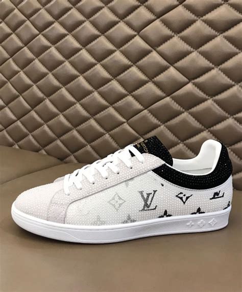 lv white sneakers|lv white sneakers men.